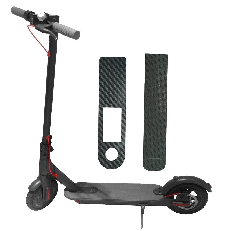 Elektrisk scooter panel karbonfiber vanntett anti-skli beskyttende film akselerator klistremerke for xiaomi mijia  m365 pro