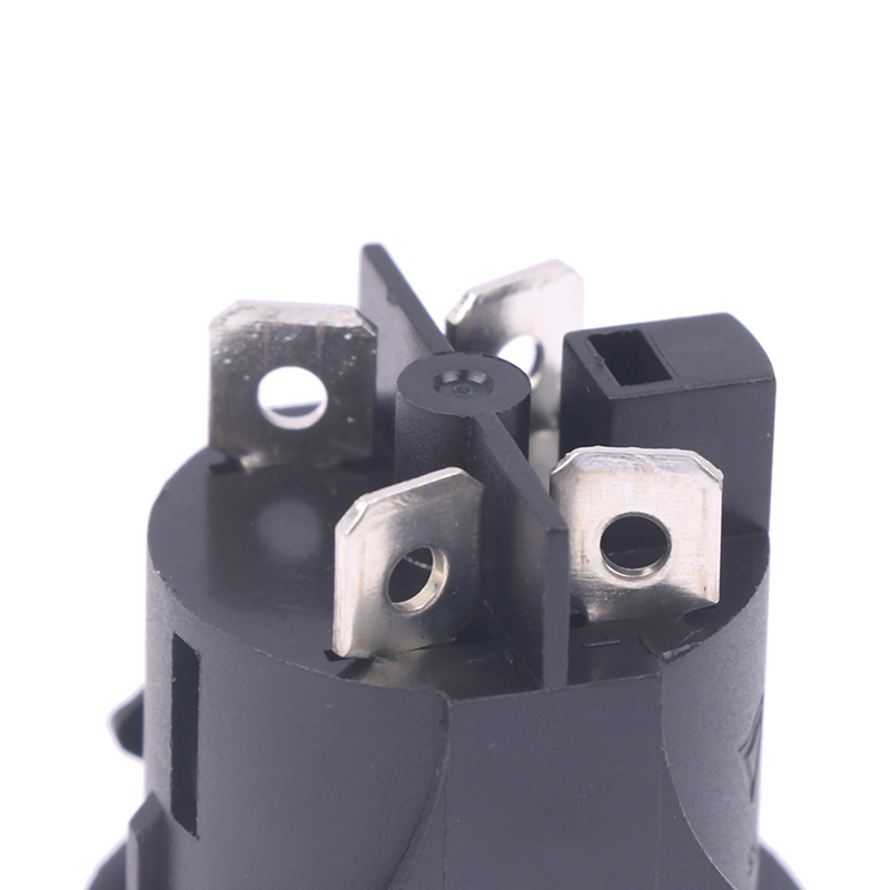 Ps18-16-2 røde trykknappbrytere med lys 4- pinners berøringsbryter med strøm 16a 250v elektrisk rund vippebryter 28*23.2mm