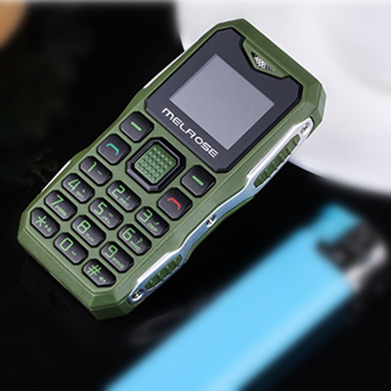 ) Melrose S10 Russian Keyboard Big Voice Bar Simple Mini Cell Phone LED Flashlight FM MP3 Bluetooth Dialer Students Olders: Add Charger / Green