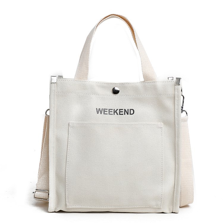 Leinwand Tote Tasche 2022 Frauen Schulter Taschen Mädchen Käufer Frühjahr Und Sommer Große Kapazität Einfarbig Buchstaben Druck Handtasche: baise