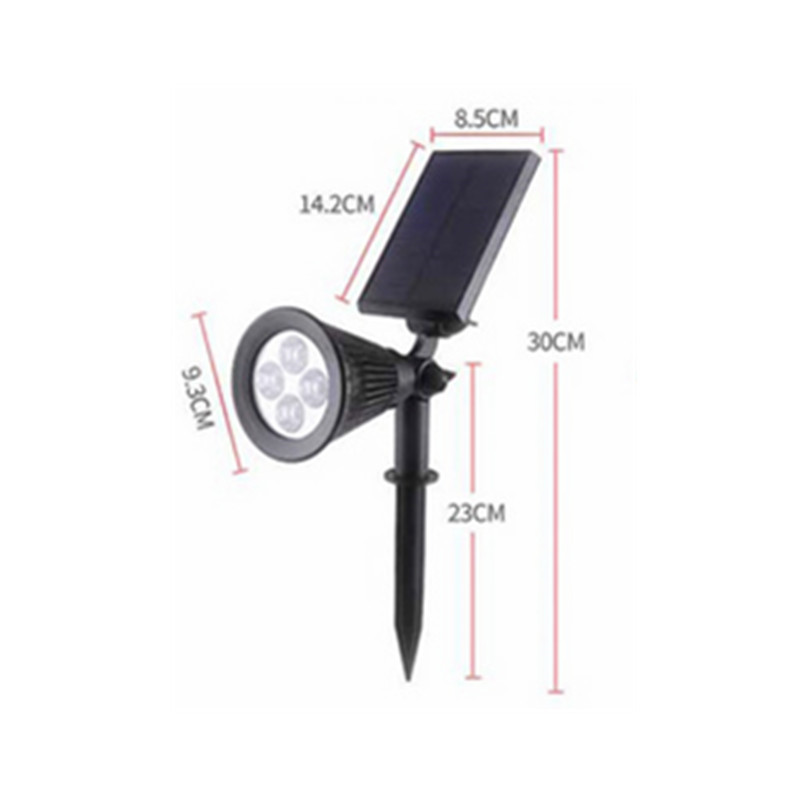 Solar Powered Spotlight 7LEDs Lights Solar Panel Outdoor Lighting Landscape Yard Garden Tree Separately Lamp Christmas Decor