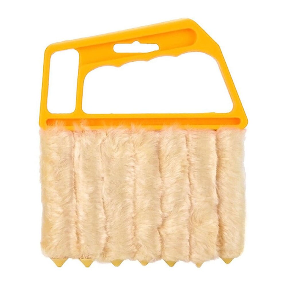 Microfibre Venetian Blind Blade Cleaner Window Conditioner Duster Clean Brush Home Cleaning Tool: Yellow