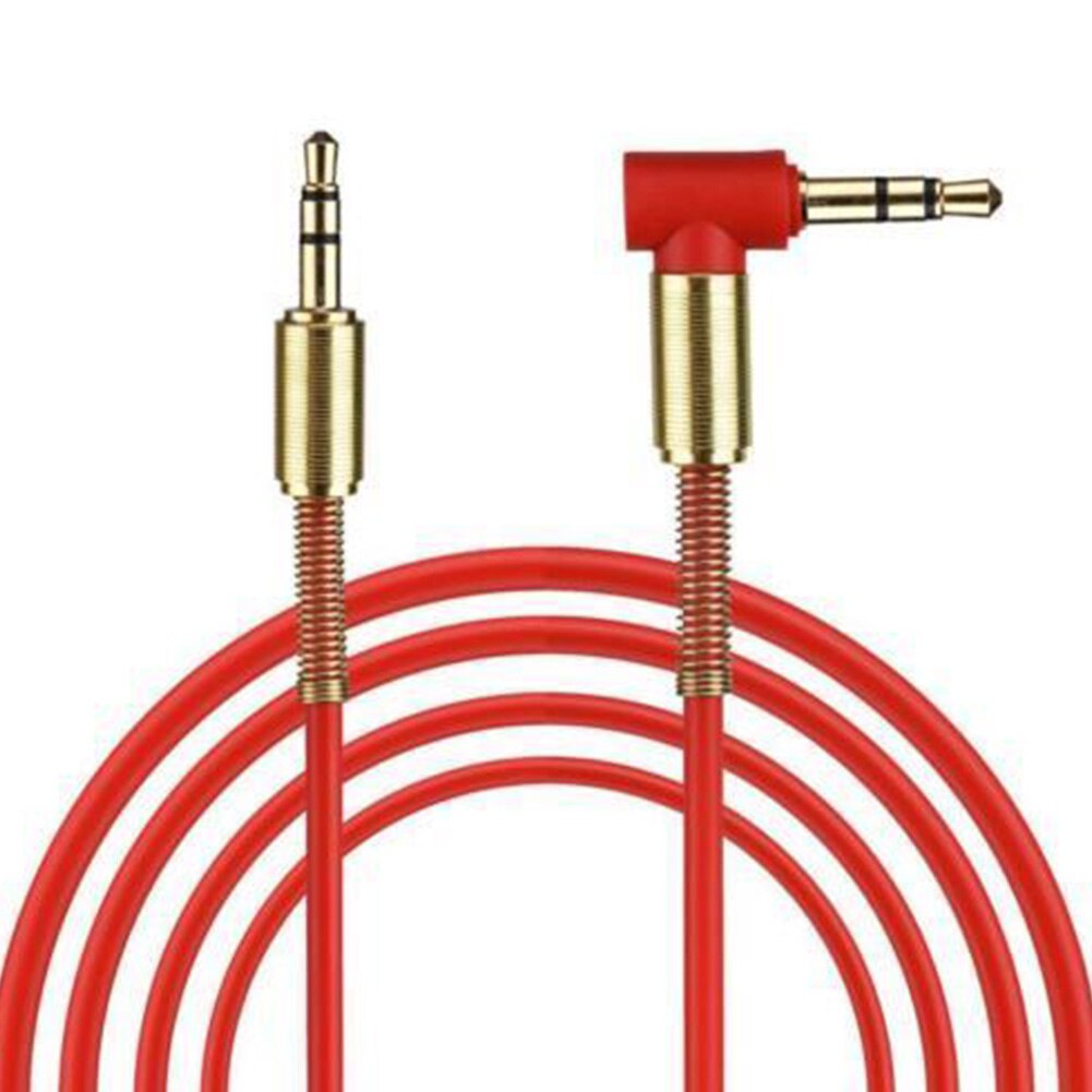 Audio Kabel Gold Plating 3.5mm Male naar Male Car Aux Auxiliary Jack Stereo Audio Kabel voor Telefoon MP3: Rood