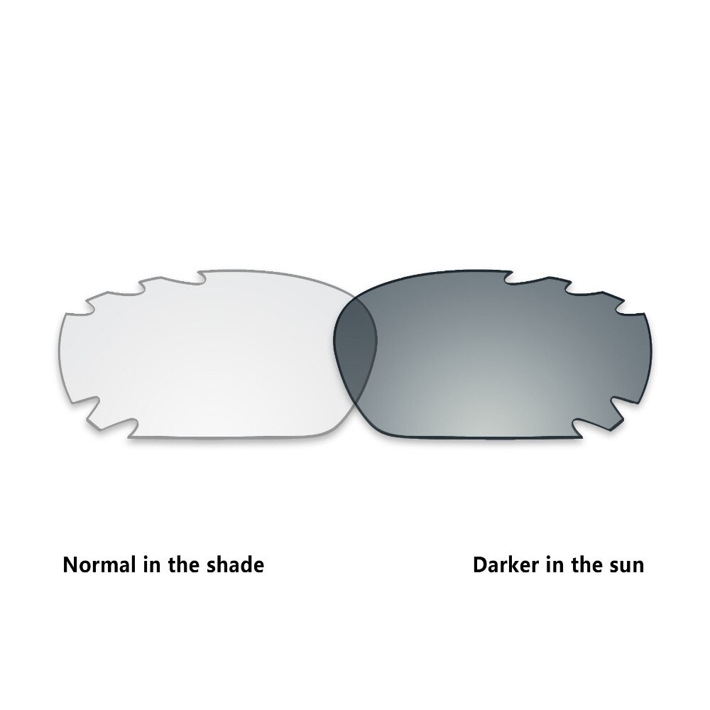 Toughasnails erstatningslinser til oakley jawbone ventilerede solbriller fotokromisk klar (kun linse)