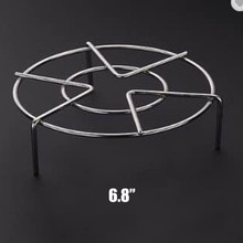 Cookware Shelf Insert Silver Stainless Steel Stand Steaming Stock