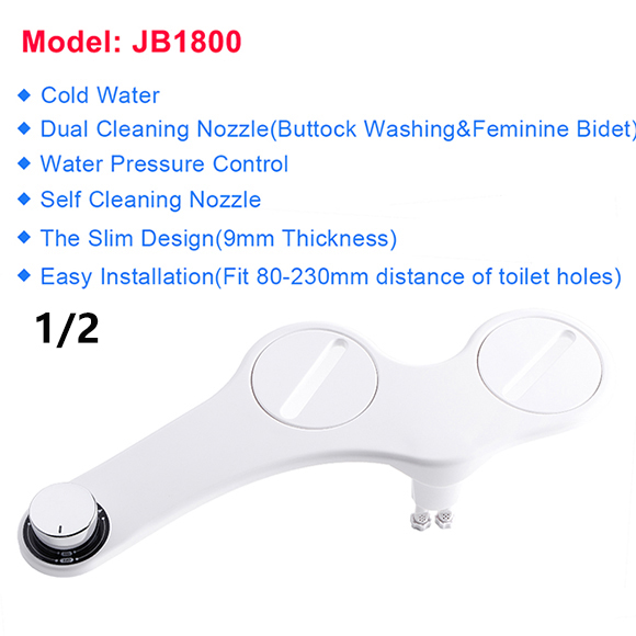 Bidet Attachment Non Electric Toilet Seat Bidet Self Cleaning and Cold Water Mixed Bidet Sprayer: 1800 As Au Standard