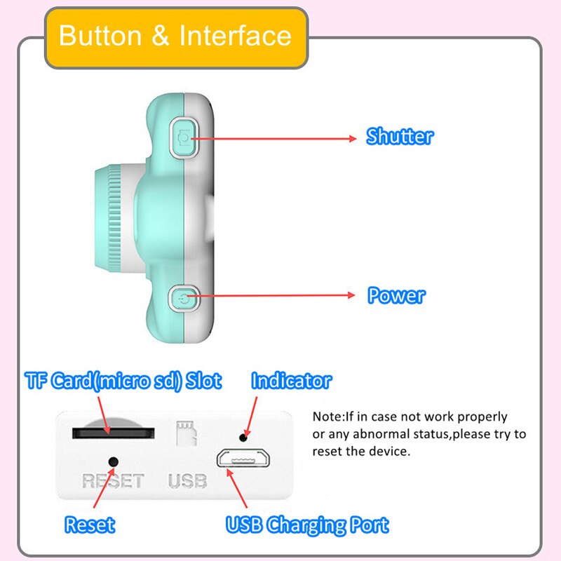 Leuke Chldren Speelgoed Camera Voor Schieten Fotografie Video 3 "Touch Screen 18MP Dual Lens Mini Digitale Camera 'S Voor kinderen Speelgoed Jongens