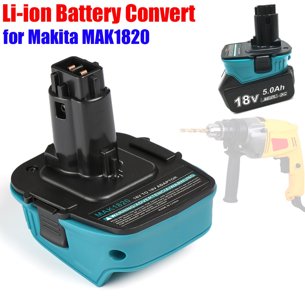 Li-Ion Batterij Adapter Converter Voor Makita Bl 18V Omzetten Naar Dewalt NI-CD/Ni-Mh 18V Power Tool Adapter stroom Converter