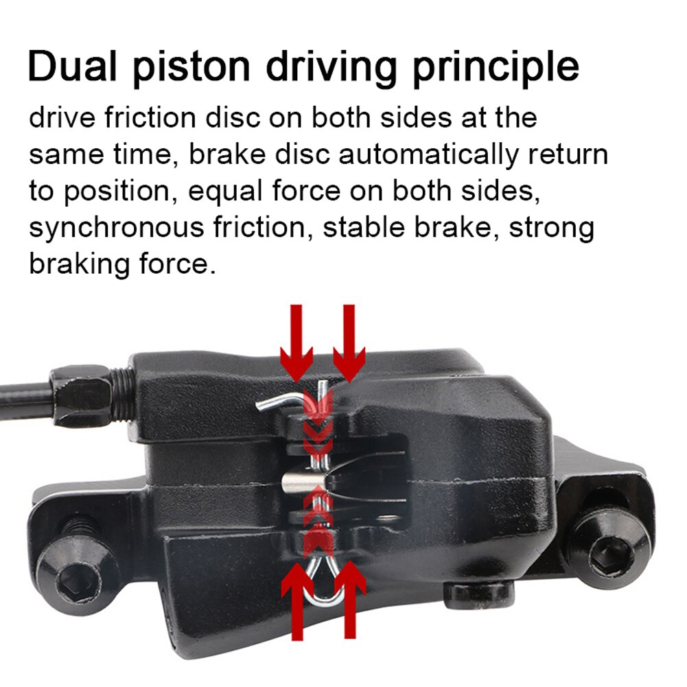 A Pair Bicycle Brake Hydraulic Oil Brake Bicycle Oil Brake Mountain Bike Brake Front Rear Bike Oil Brake Kit Bike Parts