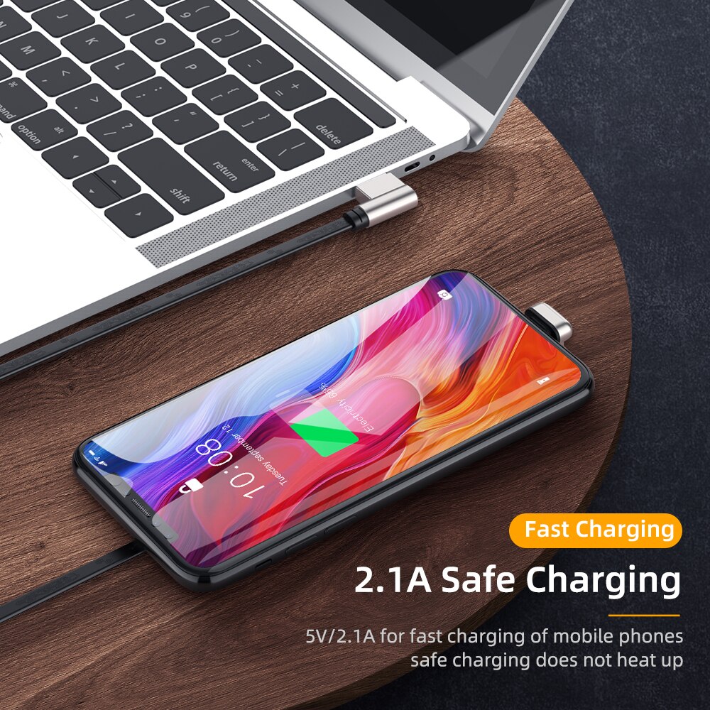 USB C Cable 180 Degree Pattern Type C Charge Cable Mobile Phone Data Cable