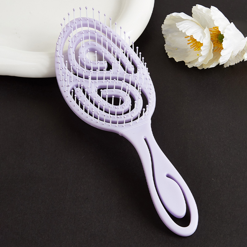 Peigne de Massage du cuir chevelu, brosse à cheveux antistatique, humide, sec, bouclé, démêlant, en Nylon, outils de coiffure pour Salon de coiffure pour femmes et hommes