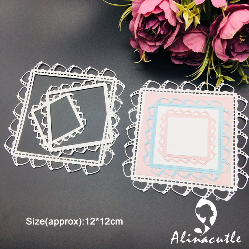Metal Cutting die Die Cut Baby Feet Edge Nesting Plate Scrapbook Paper Craft Handmade Card Album Punch Art Cutter Alinacutle Die