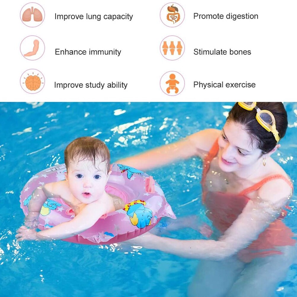 Svømningsring baby svømmesæde pvc baby svømningshjælp med svømningssæde svømningshjælpelegetøj