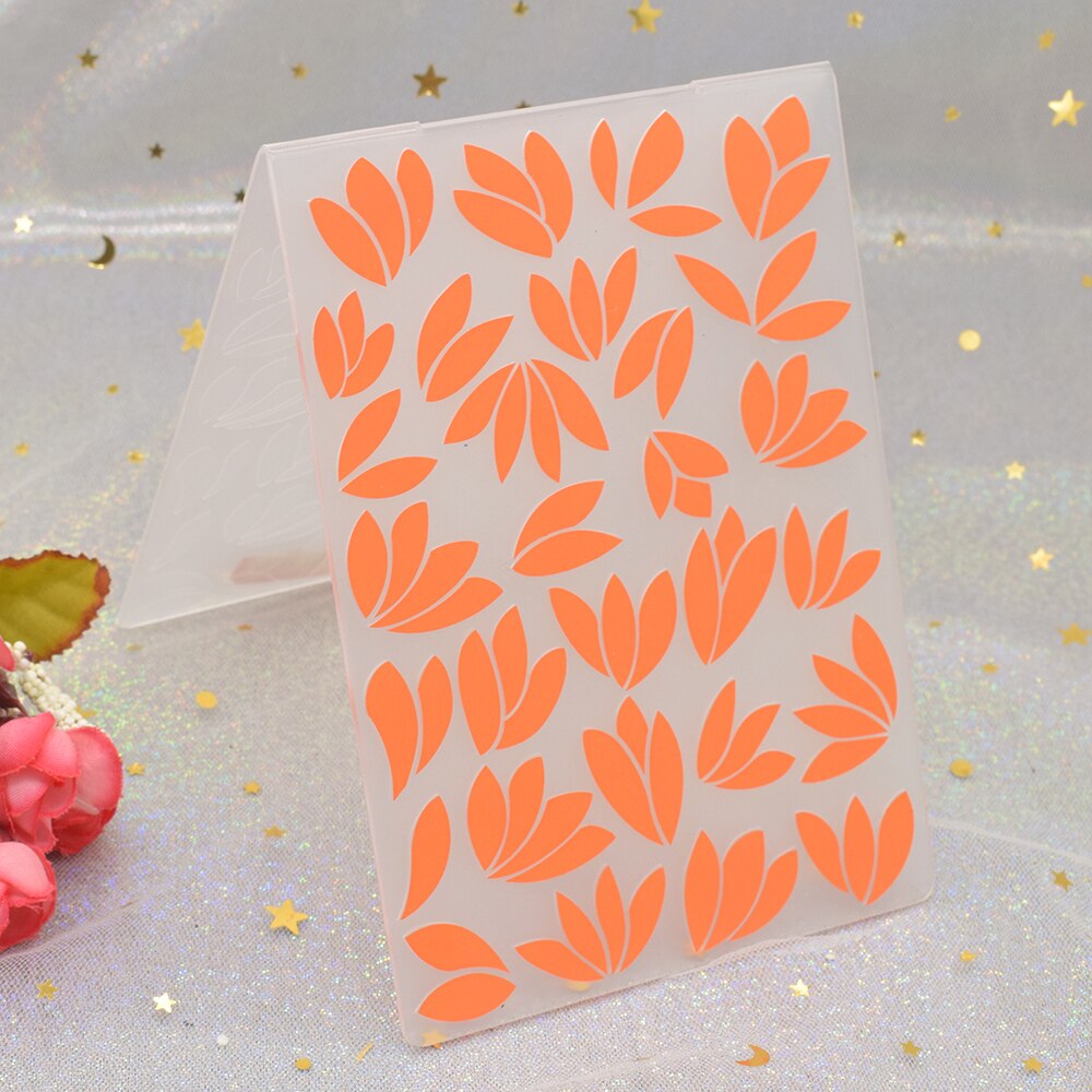 Flowers Pattern 3D Embossing Folders for DIY Scrapbooking Paper Card Making Craft Plastic Embossing Template Stencil: Flowers