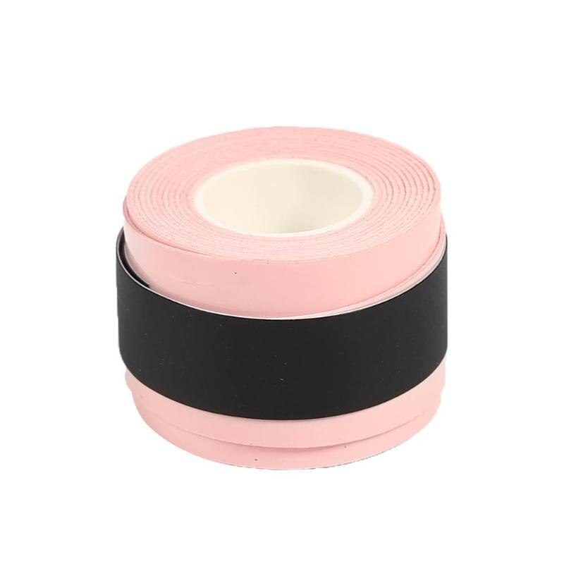 Fiskestang badmintonketcher tape anti-skrid håndlim svedabsorberende bælte tape badmintonketcher cover tape isolerende ærme: Lyserød