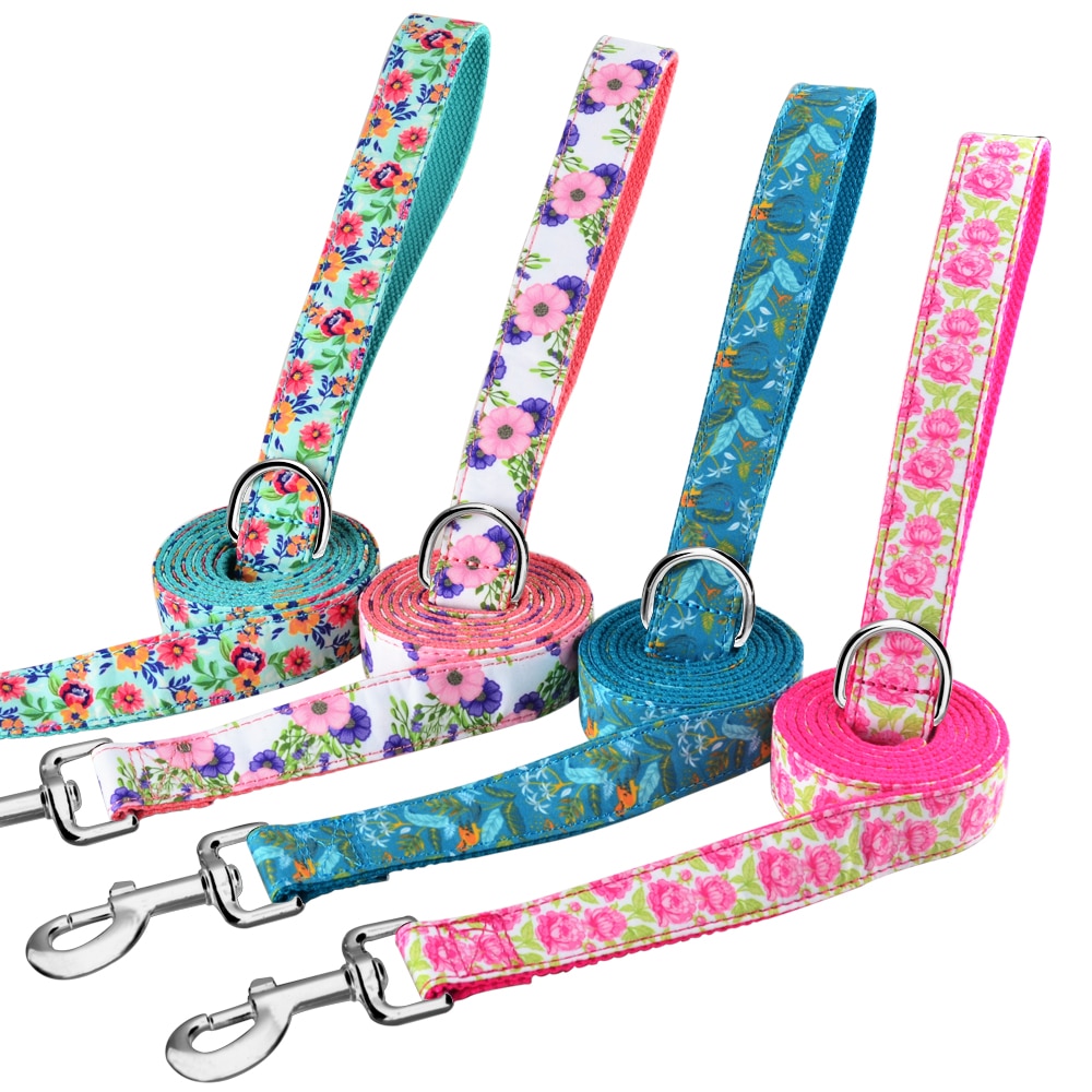 1.5m lange hondenriemen, coole halsband, hondenriem van duurzaam nylon, xs sm ,  l 4 kleuren