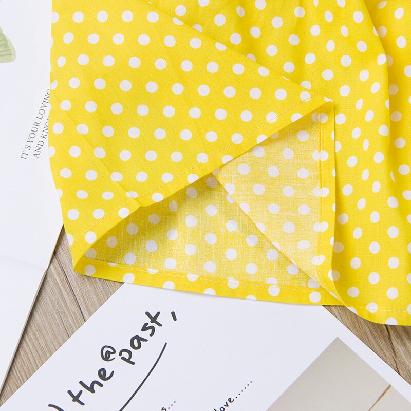 Sommer Nette Kleinkind Baby Mädchen Polka Punkt Weste Ärmellose Halfter Spitze-hoch Panzer Spitzen Baby Mädchen Baumwolle Kleidung Bogen Panzer 6-24 M