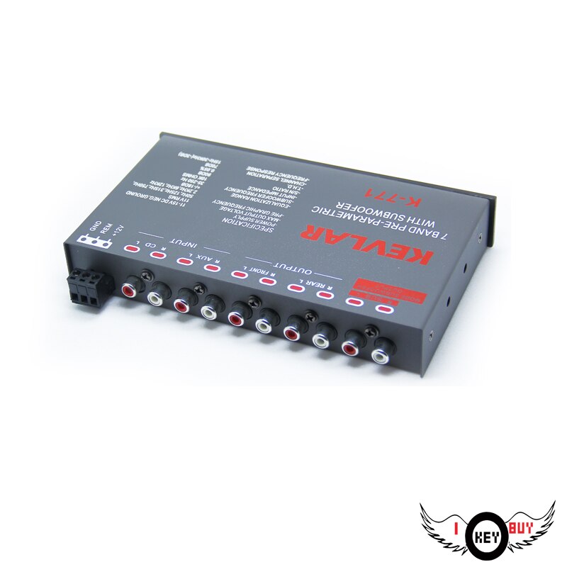 Car Audio EQ Mixer 6-Way Car Power Amplifier Equalizer 7-Band Equalizer Tuning Expert Cars Audio Modification I Key Buy
