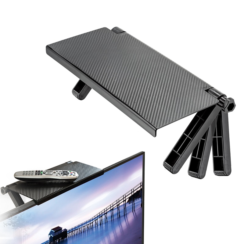 Desk Organiser Computer Screen Top Shelf Desktop Holder Stand Magic Screen Caddy ABS TV Display Shelf Home Office Storage Rack