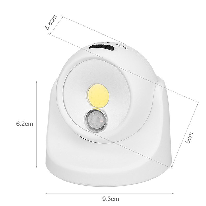 Motion Sensor Light Wireless Waterproof Indoor Outdoor Spotlight LED Battery Security Night Light 360 Degree Garden Wall Lamp