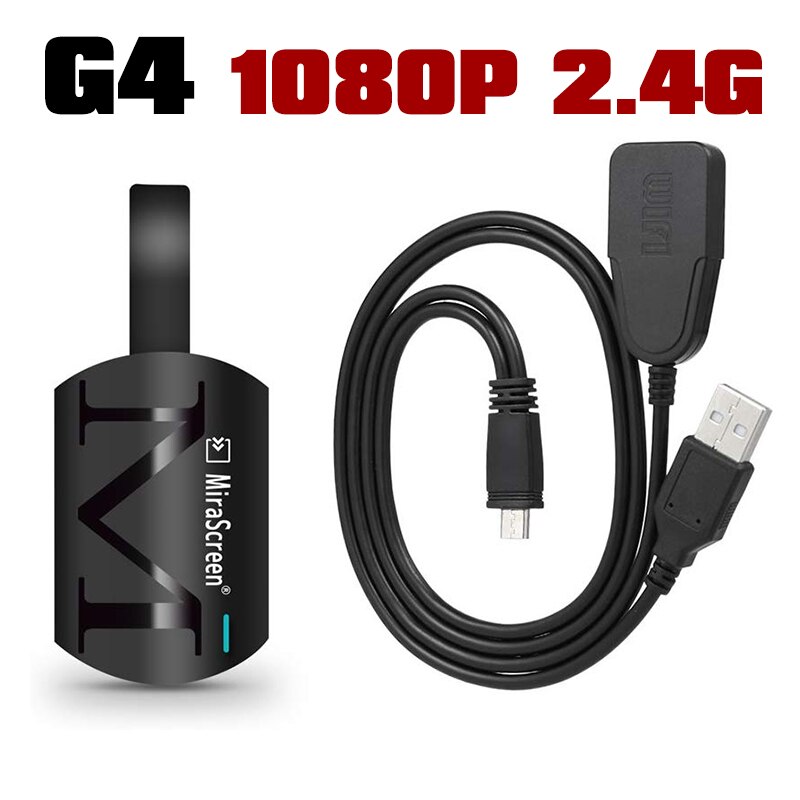 Amkle mirascreen  g4 2.4g 5g 4k draadloze hdmi-dongle tv-stick miracast airplay-ontvanger wifi-dongle mirror screen streamer cast: G4 1080p 2.4g
