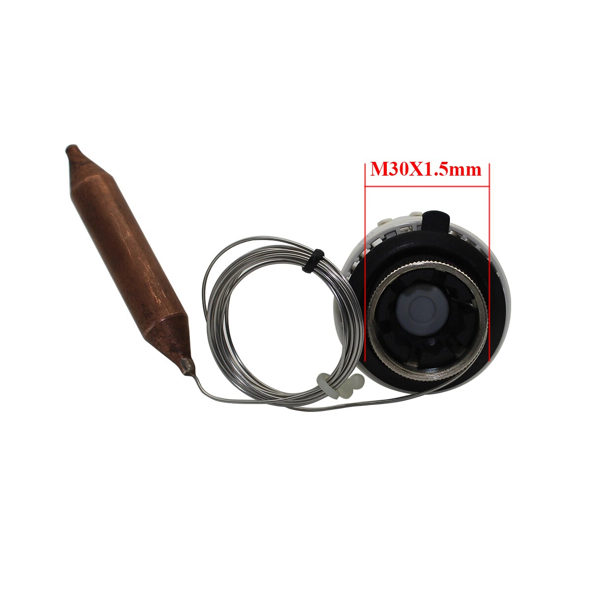 Tête d'actionneur de vanne de radiateur thermostatique avec sonde de capteur externe pour collecteur de chauffage rayonnant de radiateur m30x1.5mm
