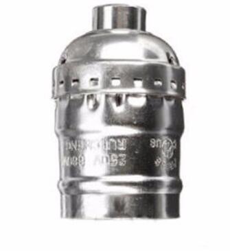 Retro Vintage E26/E27 Schroef Lamp Aluminium Shell Base Lamp Houder Hanger Verlichting Socket Plafondlamp Adapter Kabel: 1