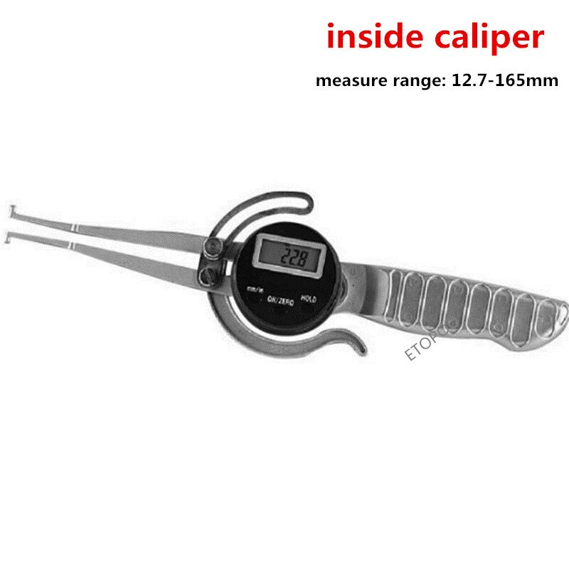 Medidor de calibre digital, fração 150mm 6 &quot;, externo, od para madeira, 12.7-165mm, dentro do calibrador digital: inside caliper