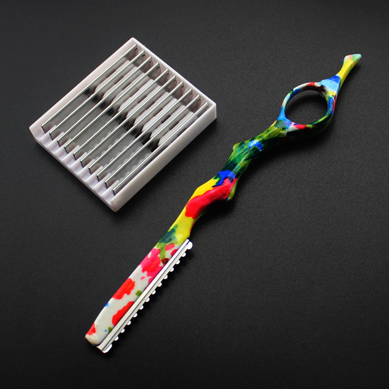Multi-color razor, hair cutter, scraper with blade