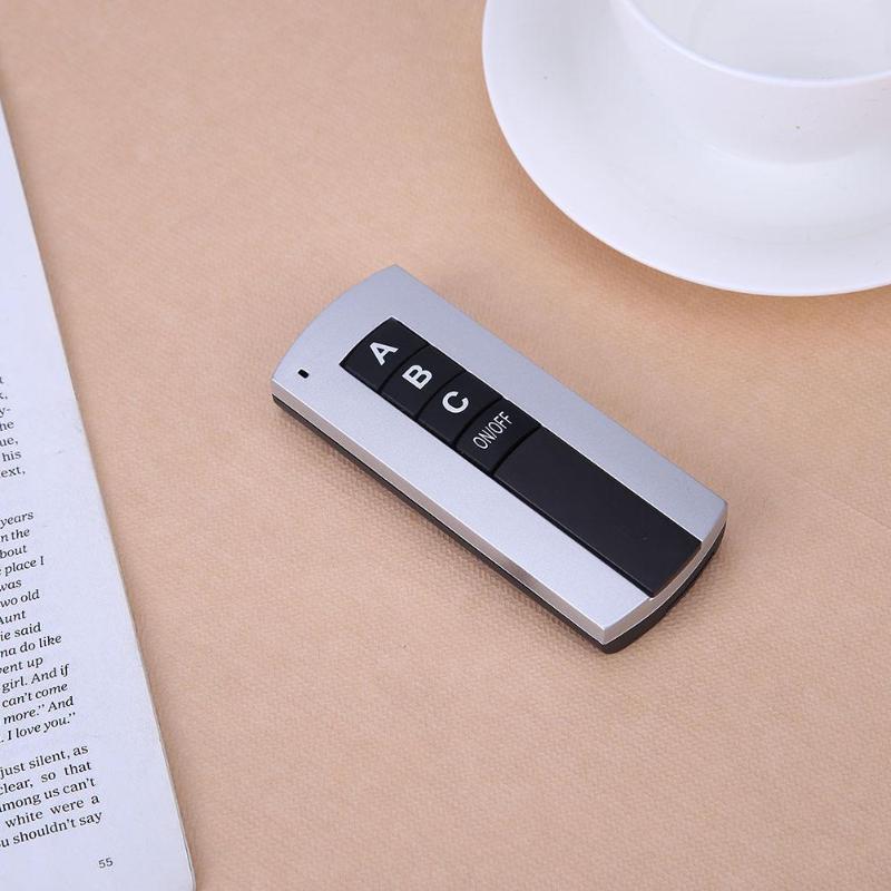 220v 1/2/3 kanals trådløs digital fjernbetjeningskontakt ingen/sluk for lampe lysmodtager sender