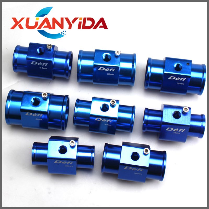 Water Temperature Temp Sensor Gauge Joint Pipe Radiator Hose Car Meter Tube Connector Adapter Kit 26 28 30 32 34 36 38 40