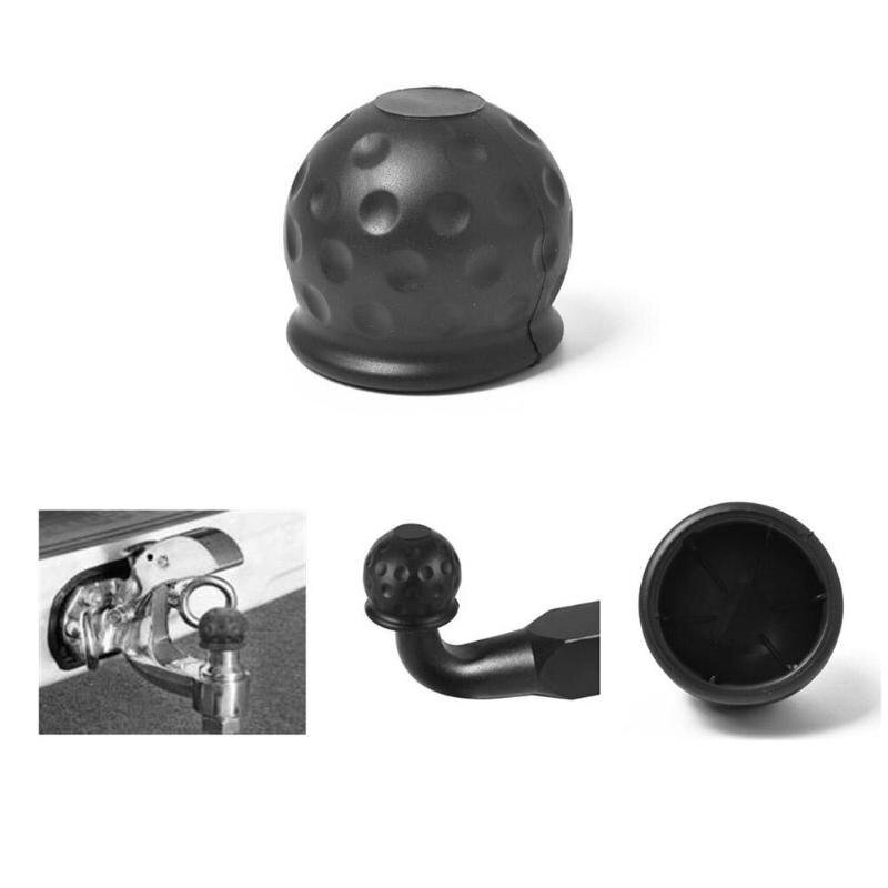 Bil kjøretøy auto tilhengerfeste kule deksel hette slepekrok campingvogn tilhenger trekkekule beskytte beskyttelse svart 50mm universal