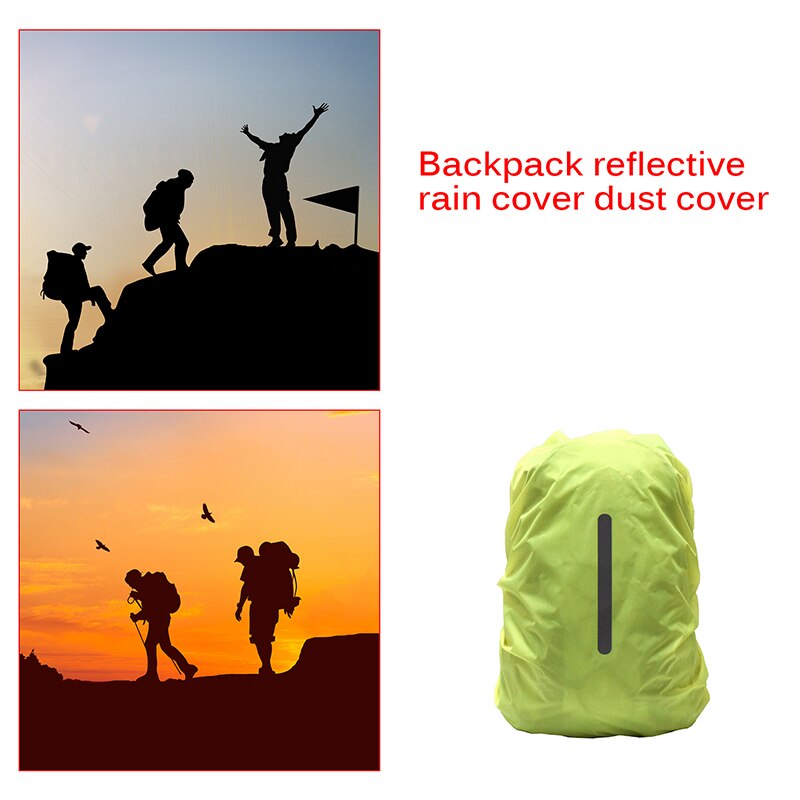 Backpack Waterproof Cover Reflection Durable Lightweight Outdoor Camping Hiking Climbing Dustproof Case For Backpack