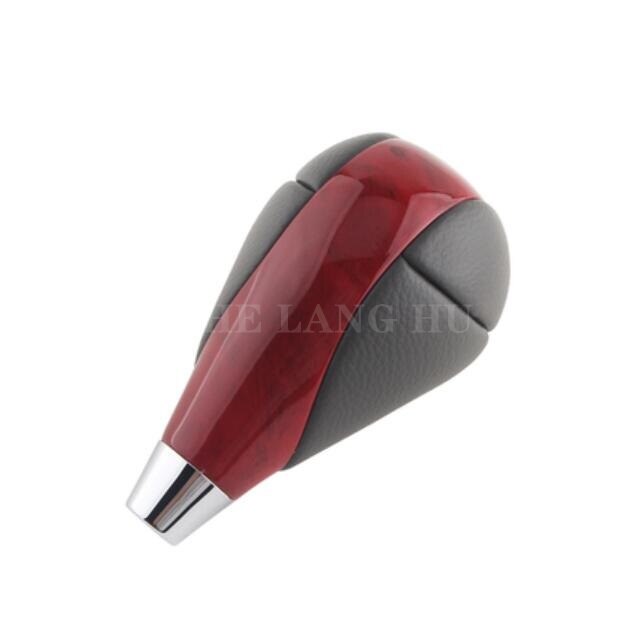 Leather Chrome Automatic Gear Shift Knob For Lexus IS200 IS250 IS300 IS350 2005 2006 2007: Gray