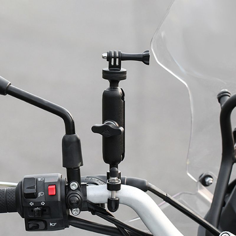 Motorcykel cykel kamerahållare styre spegel fäste för go-pro/so-ny