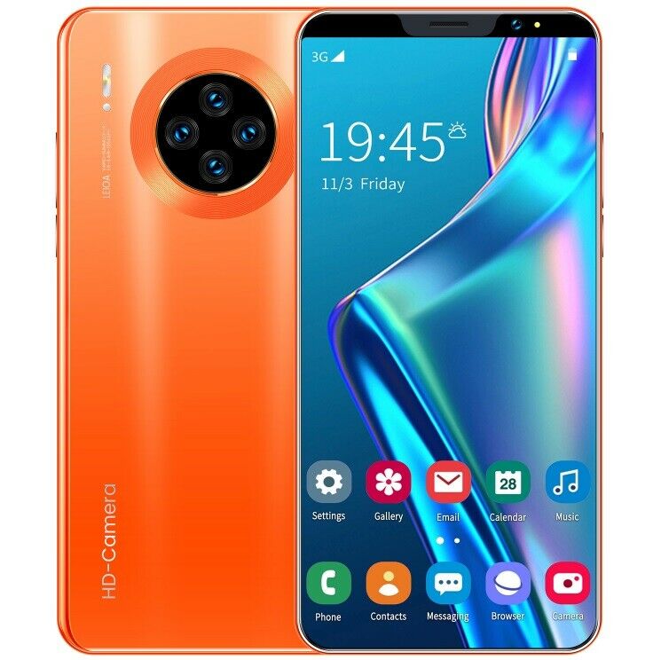 5.8 inch Mate33 Pro Unlocked 3G Touch 2MP 8 Core Dual SIM 512MB+4G Cheap Smart Phone Android in Retail Box: Orange