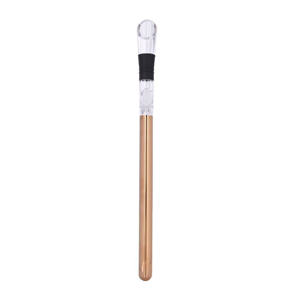 Cubitera de hielo Quickfrozen de acero inoxidable, Bar de vino, decantador, Boca de vertedor, vino, cerveza de trigo, Bar, utensilio enfriador, palo aireador del canalón: Rose gold