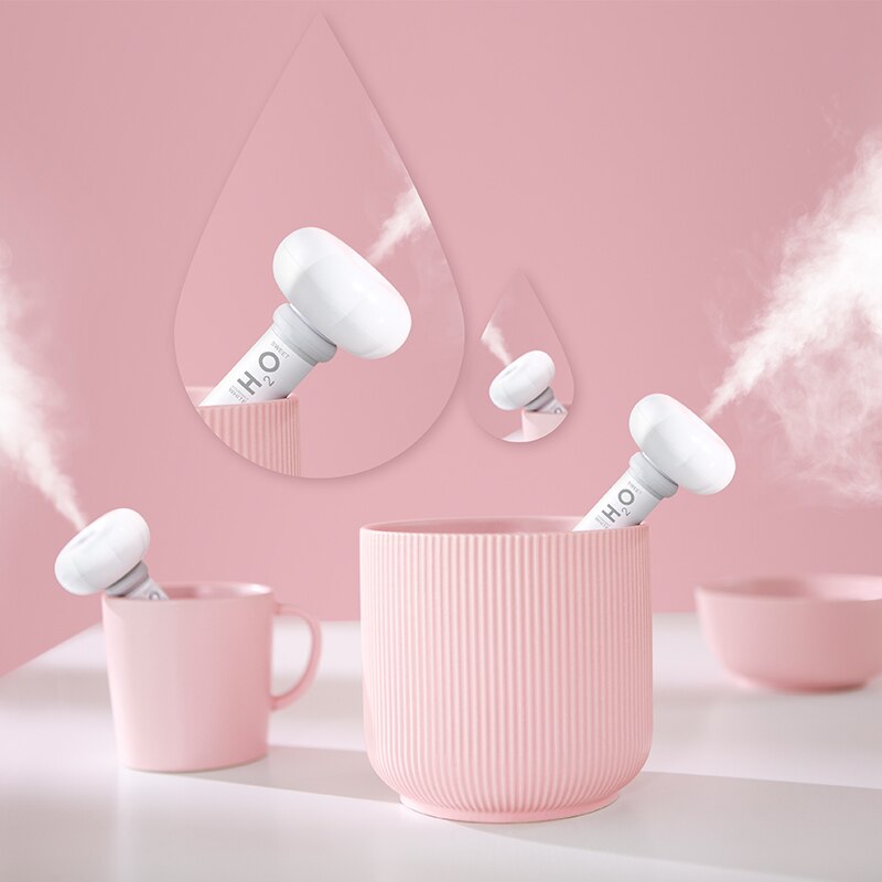 Wit Demontabel Luchtbevochtiger Usb Luchtbevochtiger Draagbare Ultrasone Aroma Diffuser Mist Maker Auto Luchtbevochtiger Luchtreiniger Voor Thuis