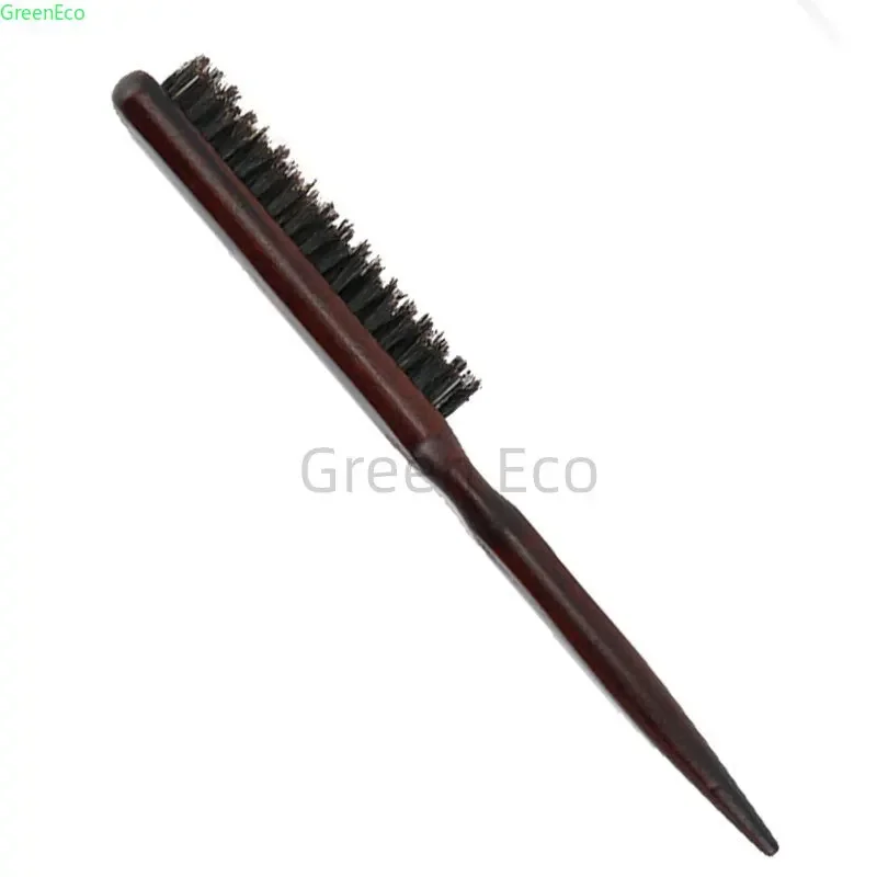 Salone professionale Stuzzicare la schiena Spazzole per capelli Setola di cinghiale Legno Linea sottile Pettine Spazzola per capelli Estensione Parrucchiere Strumenti per lo styling Fai da te