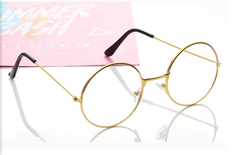 Japon Anime Harajuku Style mignon fille lunettes rondes cadre lunettes belle jeune femme PP accessoires