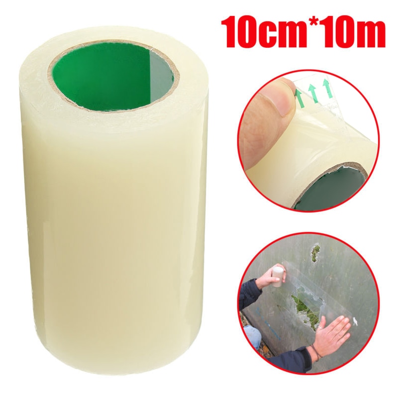 33ft Extra Strong Clear UV Greenhouse Poly Tunnel Permanent Repair Sticker Tape Outdoor Tent Jacket Repair Tape Patch Accessory