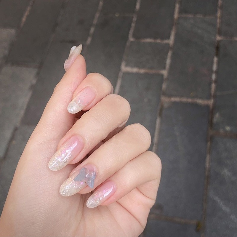 24 stuks nepnagels nail art decoratie press on nails ballet nageltips met lijm nail art tools