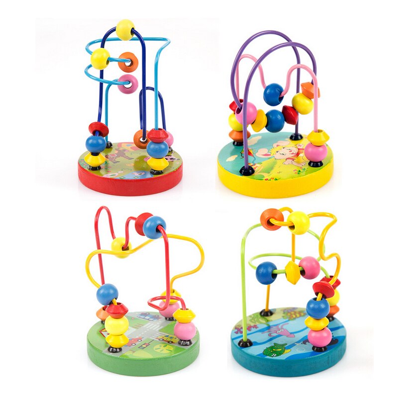 N121 Beaded bead game mini small bead animal puzzle toys hand-eye coordination exercise Style randomly sent