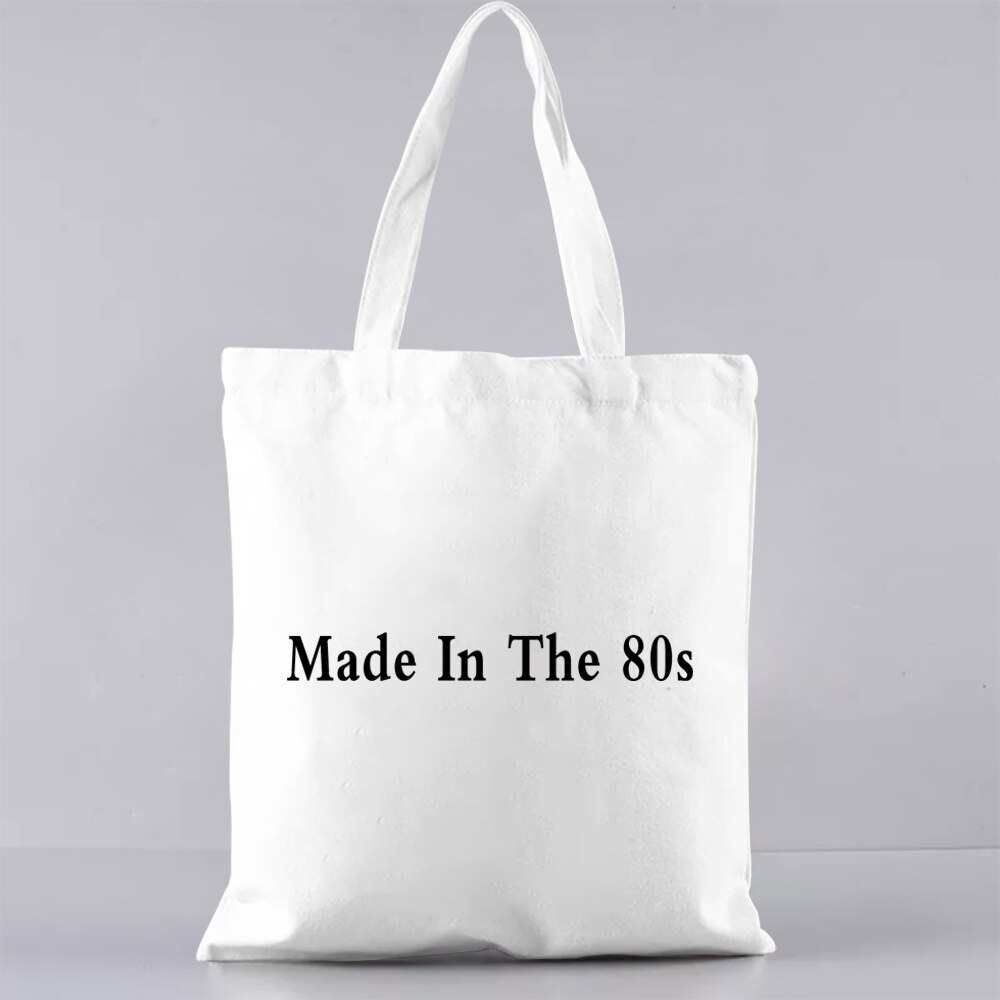 Draagtas Boodschappentas Mode Forens Casual Canvas Schoudertas Witte Tijd Jaar Patroon Afdrukken Serie Student Draagtas: 1Years012