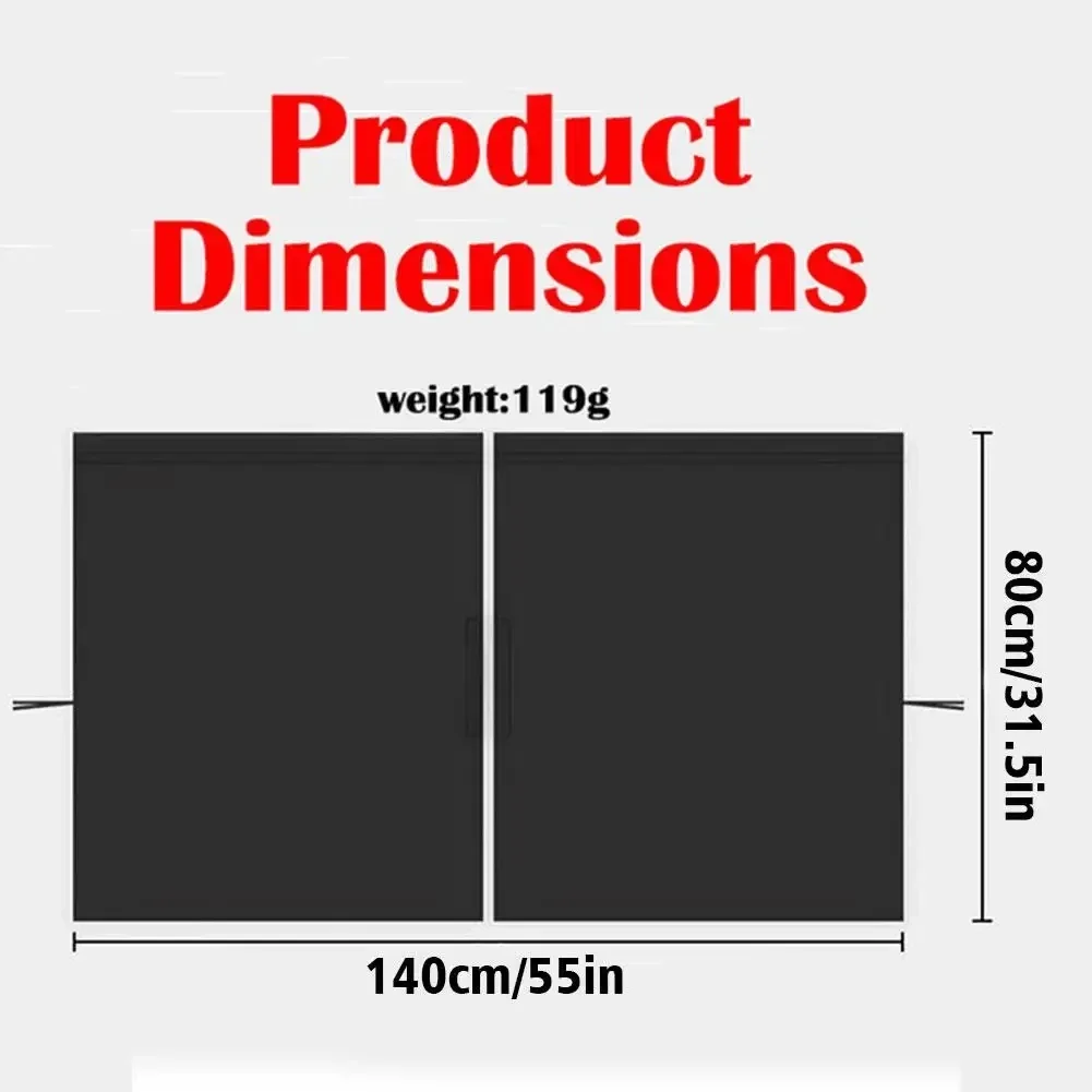 Zomer auto scheidingsgordijn Sunblock isolatiegordijn Draagbare RV verduisteringsgordijn bestelwagen privacy gordijn ruisonderdrukking achteraan