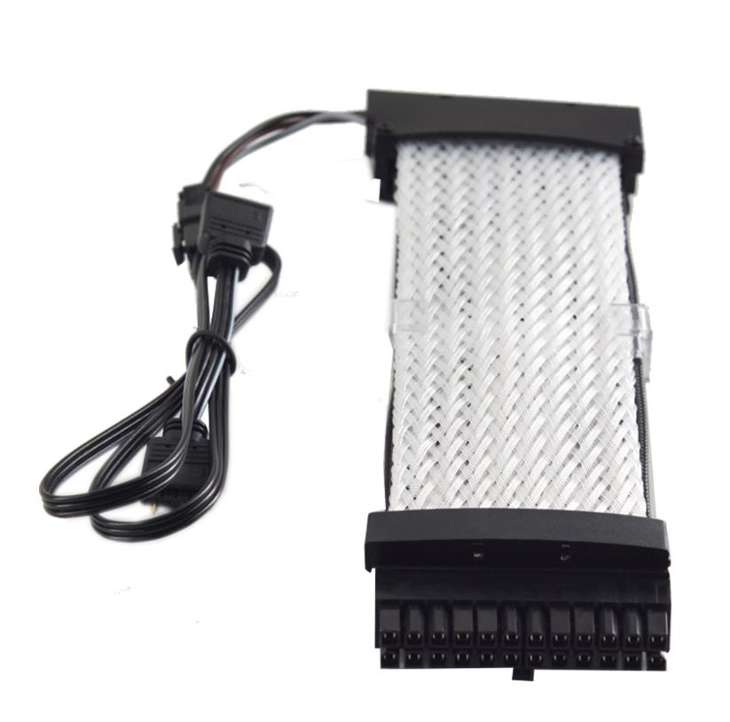 Strimer 24pin 8pin Rgb Kabel Uitbreiding Adresseerbare Gaming Led Strip Light Aura Sync Voor Voeding Moederbord Atx Pci-E gp
