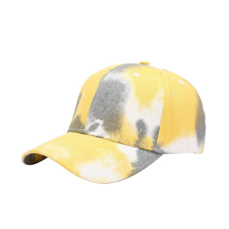 Katoenen tie-dye denim baseballpet heren en dames trend pet met klep zomer buiten vrije tijd zonnehoed: A7