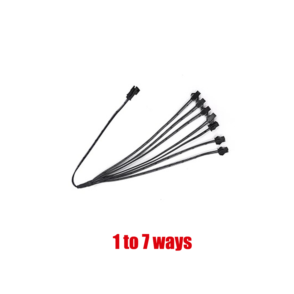 Connettore divisore da 1 a 2/3/4/5 per cavo EL Luce elettroluminescente collegato con cavo invertitore Cablaggio luce al neon portato: Blu