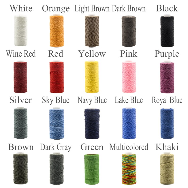 50m 1mm Thickness Waxed Thread For Leather Waxed Cord For DIY Handicraft Tool Hand Stitching Thread Flat Waxed Sewing Line