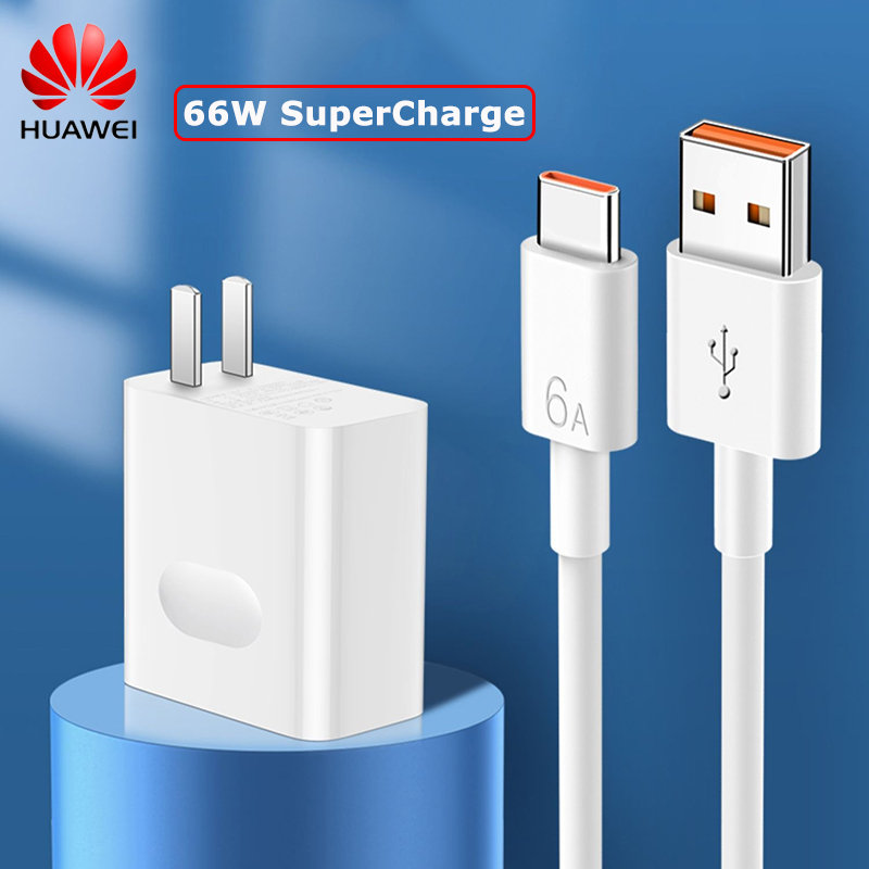 Originele 66W Super Fast Charger 6A Usb Type C Kabel Voor Huawei Mate 40 30 Pro Rs P40 P30 nova 8se Honor V20 V30 P50 Mobiele Telefoon